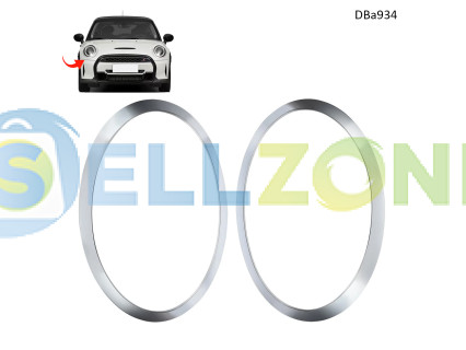 Χρωμιωμένο διακοσμητικό προβολέα για MINI F55 / F56 / F57 – Σετ δακτυλίων αριστερού και δεξιού τύπου - DBa934